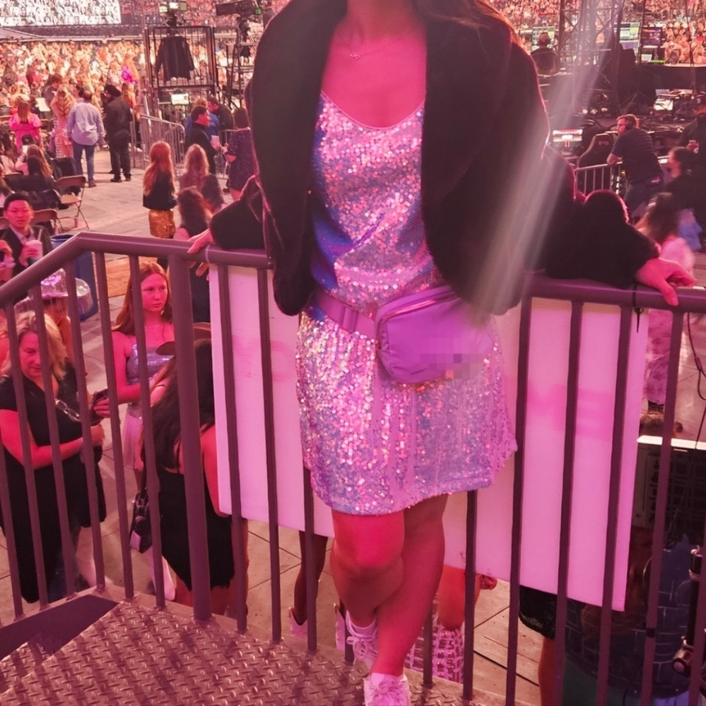 Taylor Swift Inspired Purple Faux Fur Vintage Coat